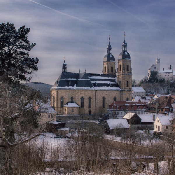 a building with snow on the roof