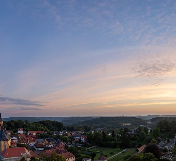 franconian colorful morning sunrise